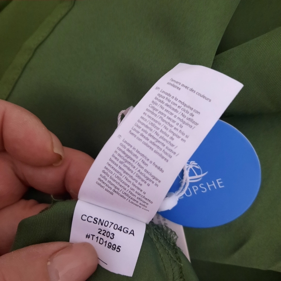 ❤️ Elegant NWT Large Elegant formal  Green  One Shoulder party Dress - Picture 12 of 13